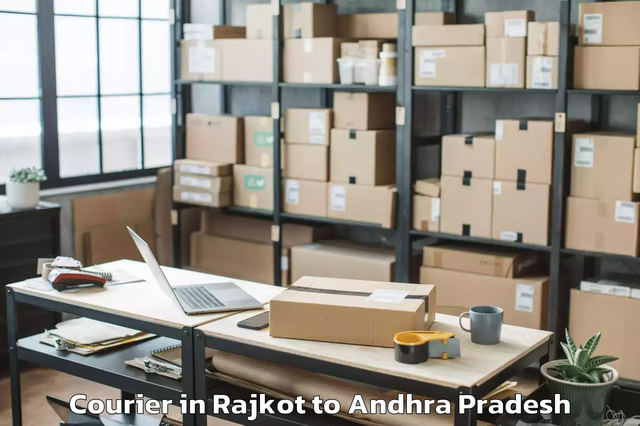 Hassle-Free Rajkot to Duvvur Courier